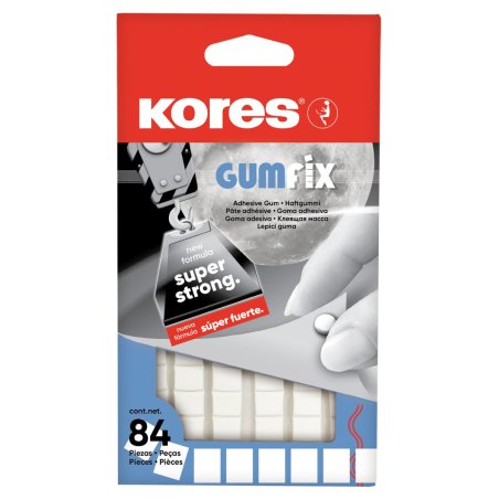 Kores pâte adhésive "GUMFIX", bandes pré-poinçonnées