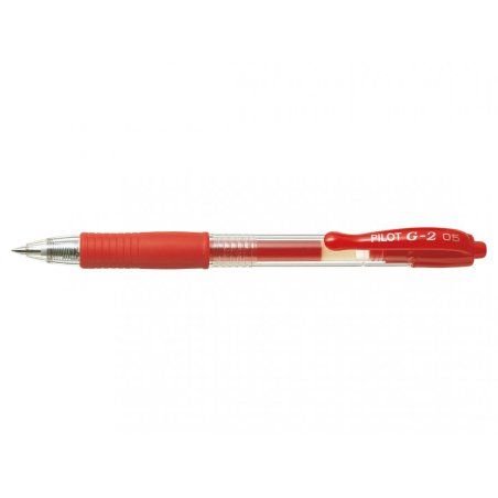 Pilot BL-G2-5 Stylos à encre gel avec bouchon Fin Rouge