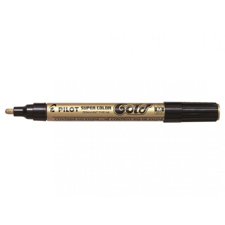 PILOT Marqueur permanent SUPER COLOR Gold, moyen, or
