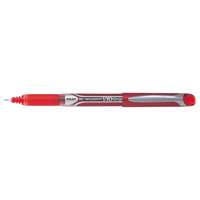 PILOT Stylo Roller Hi-Tecpoint V10 Grip, rouge