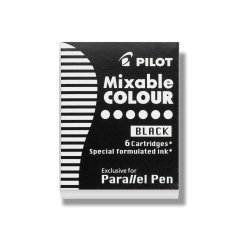 PILOT Cartouches d'encre pour stylo Parallel Pen, noir