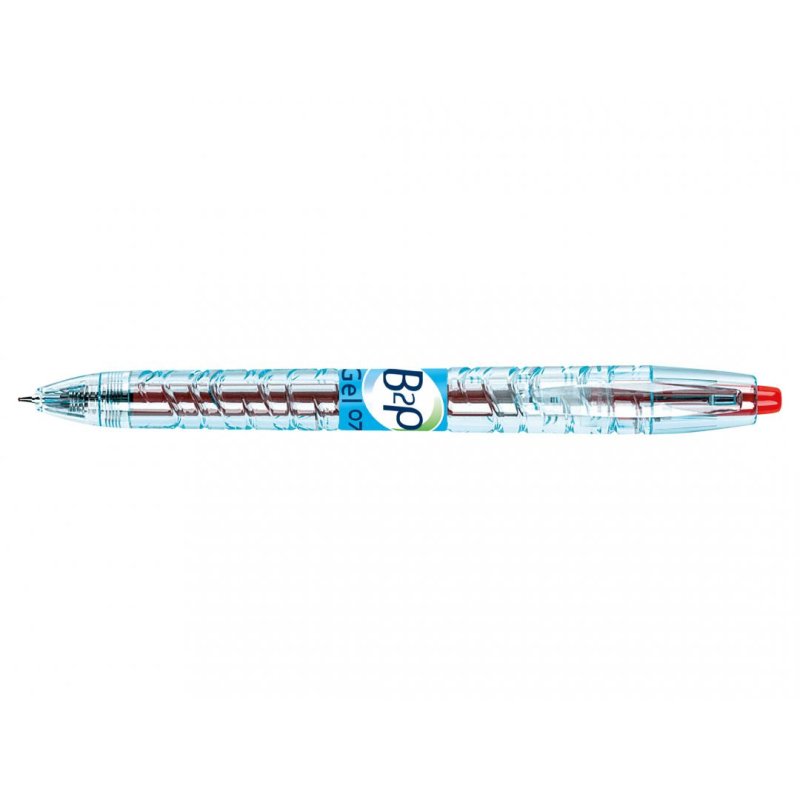 Pilot B2P Gel Clip-on retractable pen Red