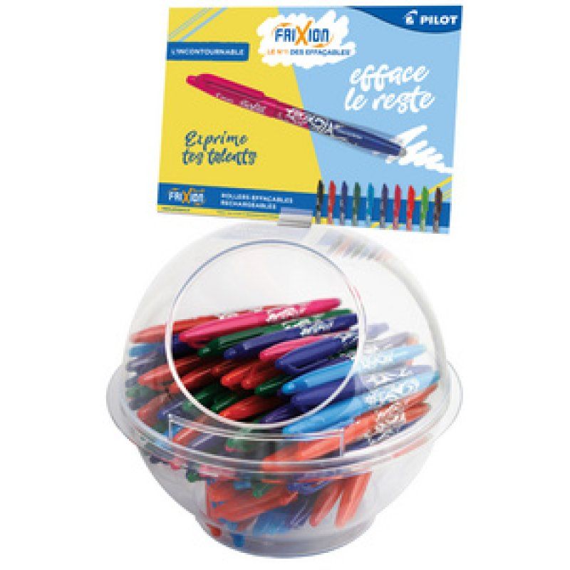 PILOT Stylo roller FRIXION BALL 07, présentoir de 108 pièces