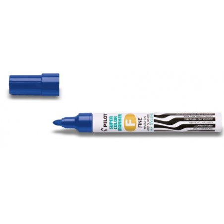 PILOT Marqueur permanent SUPER COLOR FINE, bleu