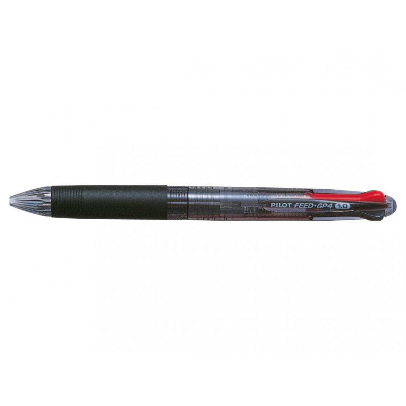 Pilot Feed Black, Blue, Green, Red Clip-on retractable ballpoint pen