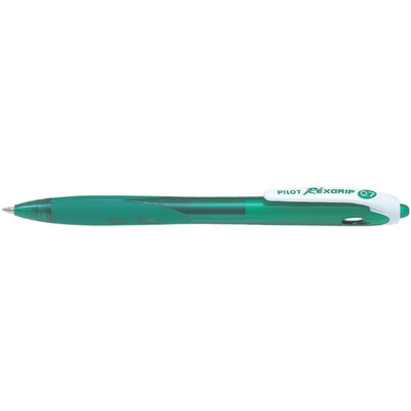 PILOT Stylo à bille REXGRIP BEGREEN, rétractable, noir