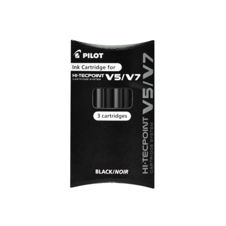 PILOT Cartouches d'encre pour Stylo roller V5/V7, noir