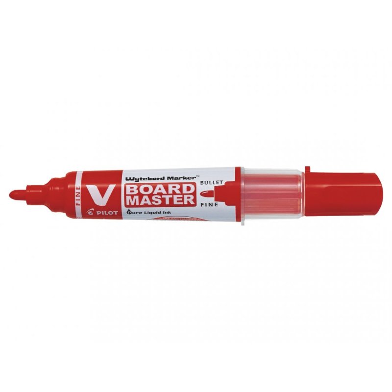 PILOT Marqueur V BOARD MASTER, pointe ogive, fin, rouge