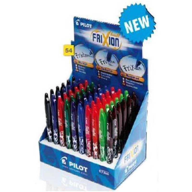 PILOT Stylo roller FRIXION BALL 07, présentoir de 60 pièces