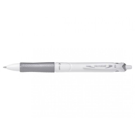 PILOT Stylo à bille rétractable ACROBALL PURE WHITE, noir