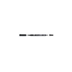 PILOT Marqueur permanent "Twin Marker", extra fin, noir