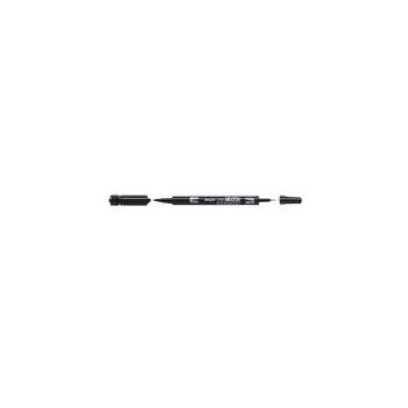 PILOT Marqueur permanent "Twin Marker", extra fin, noir