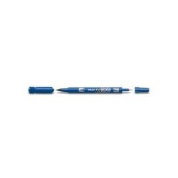PILOT Marqueur permanent "Twin Marker", extra fin, bleu