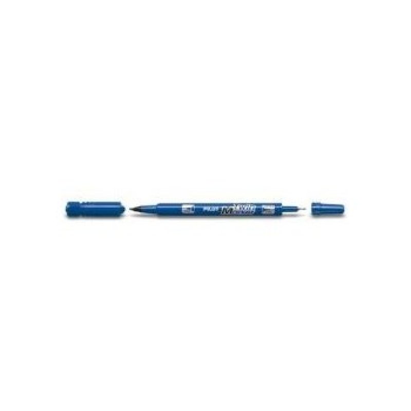 PILOT Marqueur permanent "Twin Marker", extra fin, bleu