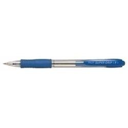 Pilot Supergrip Neon XS, blue Bleu Stylo à bille rétractable avec clip Fin