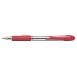 PILOT Stylo à bille rétractable SUPER GRIP F, rouge