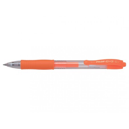 PILOT Stylo à encre gel G2 07 Néon, orange néon