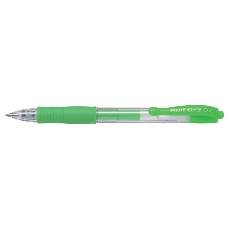 PILOT Stylo à encre gel G2 07 Néon, vert néon