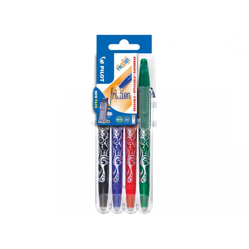 Pilot FriXion Ball Black, Blue, Green, Red 4 pc(s)