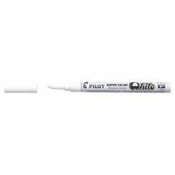 PILOT Marqueur permanent SUPER COLOR, fin, blanc