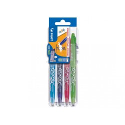PILOT Stylo roller FRIXION BALL 07 Set2Go, étui de 4 Fun