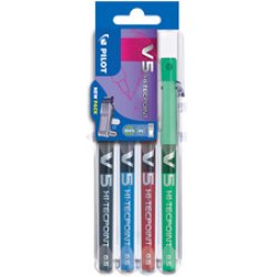 PILOT Stylo roller Hi-Tecpoint V5 Set2Go, étui de 4