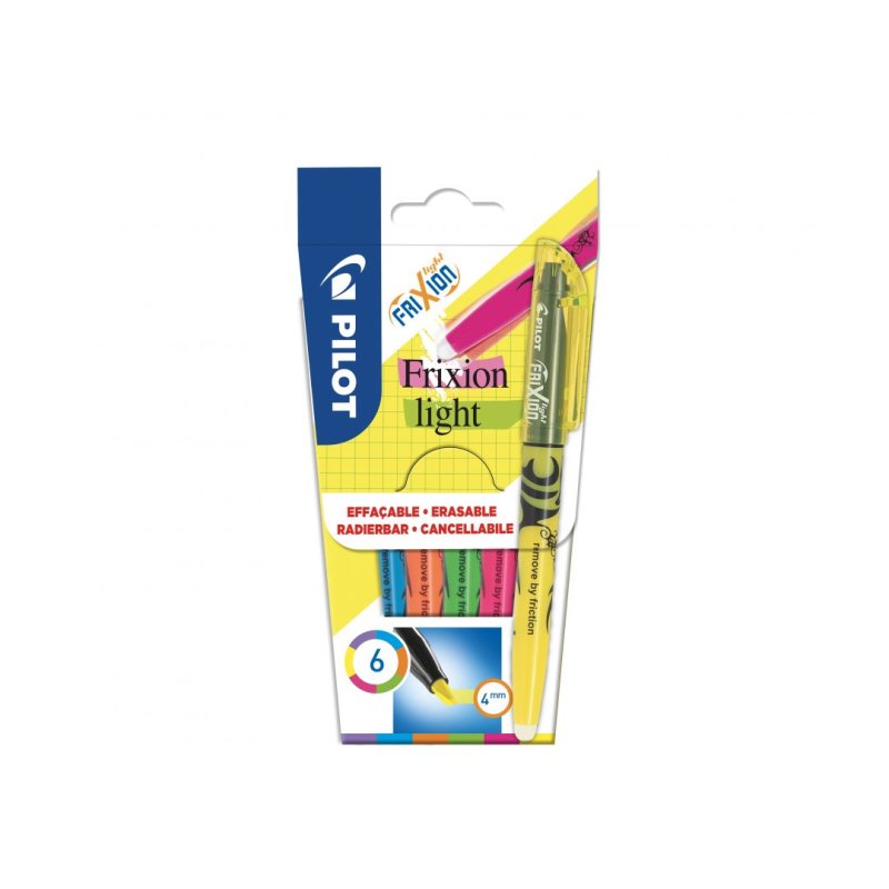 PILOT Surligneur FRIXION light, étui de 6