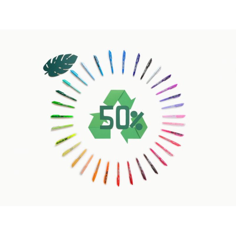 Pilot FriXion Light Natural Colors marker 6 pc(s) Chisel tip Blue, Grey, Light Green, Orange, Pink, Red