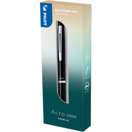 PILOT Stylo à bille ACRO 1000 PREMIUM, Silver