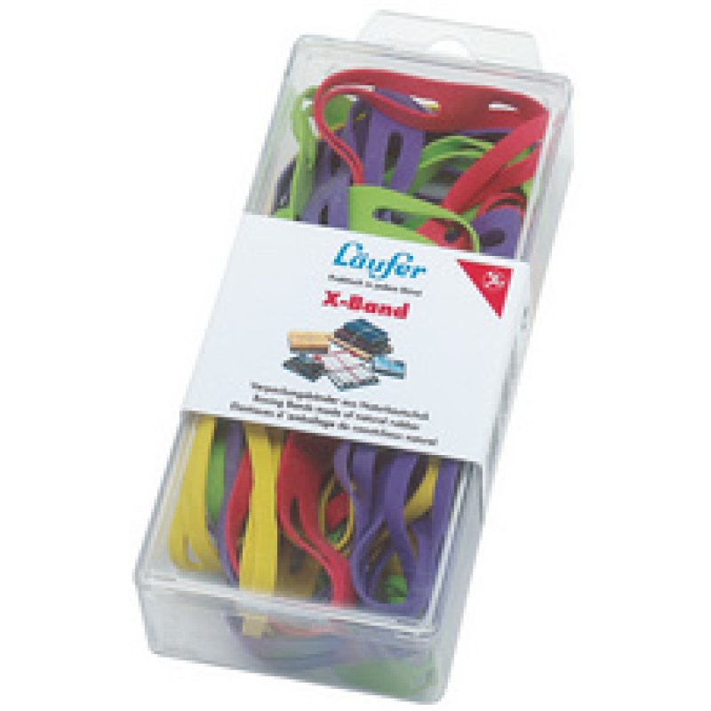 Läufer Elastiques en X dans une boîte - 30 g, 100 x 11 mm,