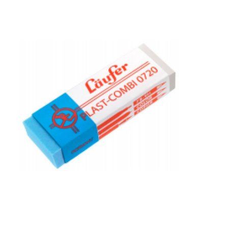 Laufer 07400 gomme à effacer Bleu, Rouge, Blanc 1 pièce(s)