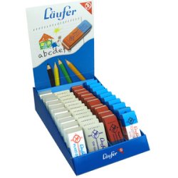 Läufer Gommes en plastique et en caoutchouc, en présentoir