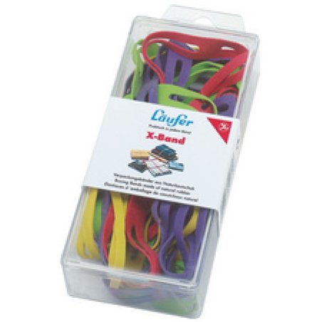 Läufer Elastiques en X dans une boîte - 30 g, 150 x 11 mm,