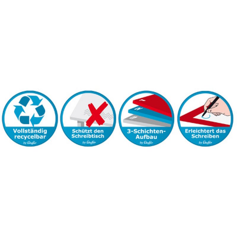 Läufer Sous-main DURELLA D2, 520 x 650 mm, noir