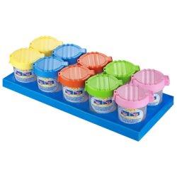 Läufer Gobelet pour pinceaux, gobelet transparent, couvercle