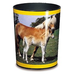 Läufer Corbeille à papier "Cheval et poulain"