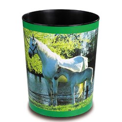 Läufer Corbeille à papier "cheval et poulain au lac"