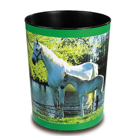 Läufer Corbeille à papier "cheval et poulain au lac"