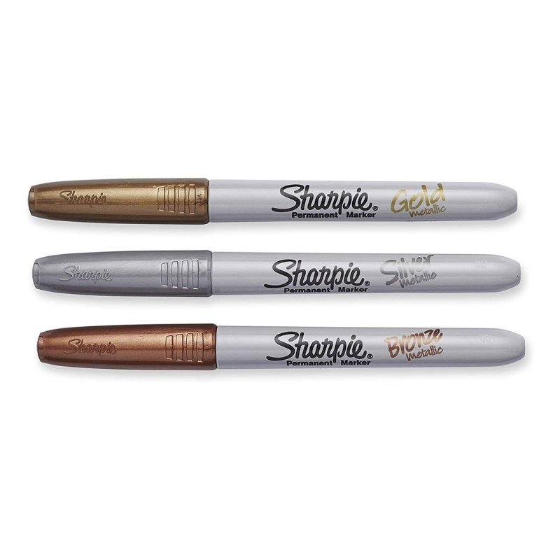 Sharpie Marqueur permanent métallisé, carte blister de 3