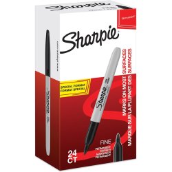 Sharpie Marqueur permanent FINE, Value pack, noir