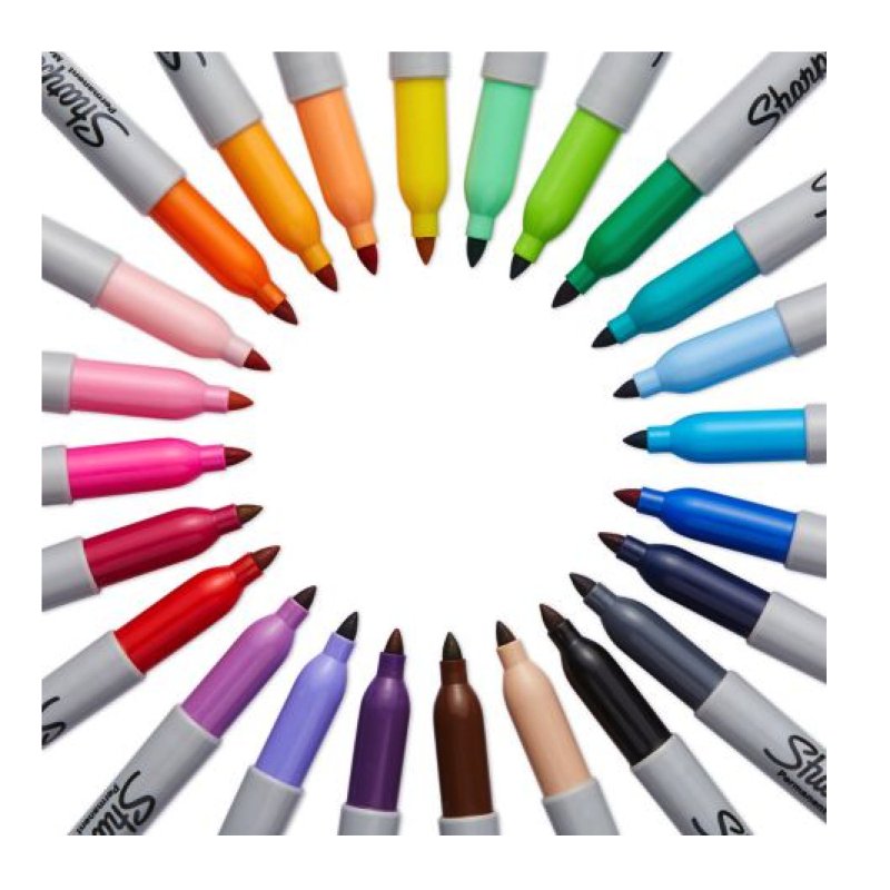Sharpie Marqueur permanent FINE, Value pack, noir