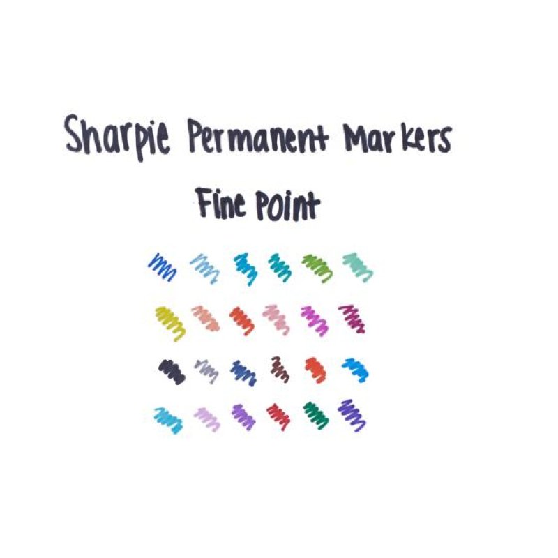 Sharpie Fine marqueur 24 pièce(s) Pointe fine Noir