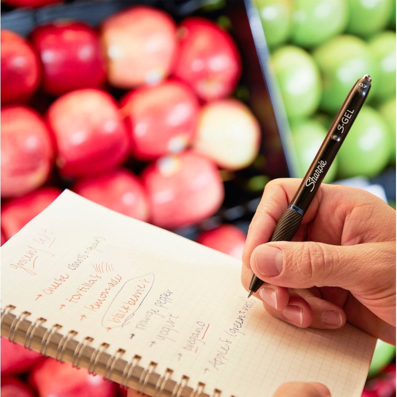 Sharpie S-Gel Stylos rétractables à encre gel Rouge 12 pièce(s)