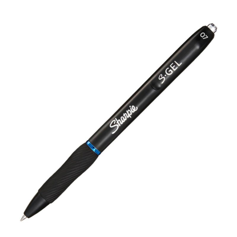 Sharpie Stylo encre gel S-GEL, 0,7 mm, bleu, blister de 3