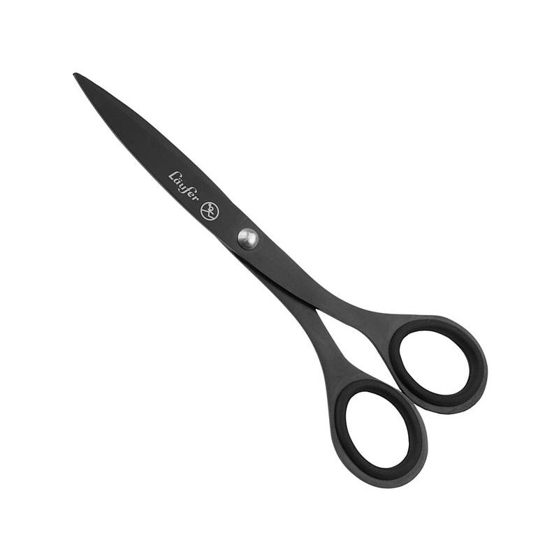 Laufer 87223 ciseaux à bouts ronds Universel Découpe droite Noir