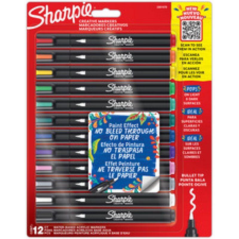 Sharpie Bullet Marqueur créatif, pointe ogive, blister de 2