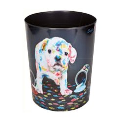 Läufer Corbeille à papier "chien multicoloré"