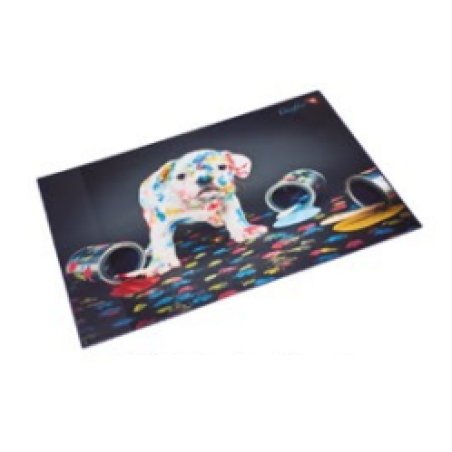 Läufer Sous-main "chien multicoloré", 400 x 530 mm