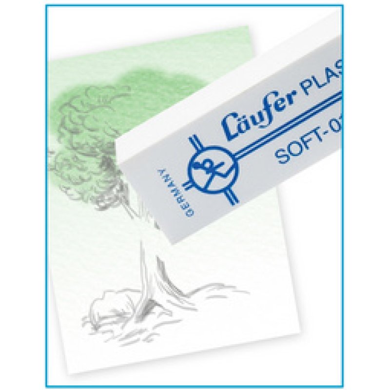 Läufer Gomme en plastique PLAST SOFT, carte blister de 2