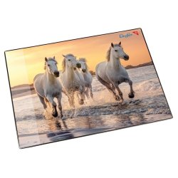 Läufer Sous-main Chevaux sur la plage, 400 x 530 mm